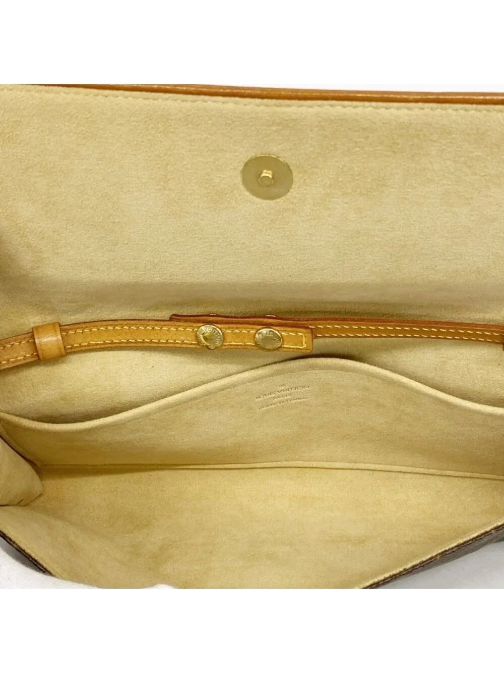 Louis Vuitton Shoulder Bag Monogram Pochette Twin GM Brown
